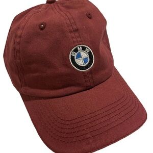 BMW Lifestyle Maroon Burgundy Baseball Hat Cap Adjustable One Size Official